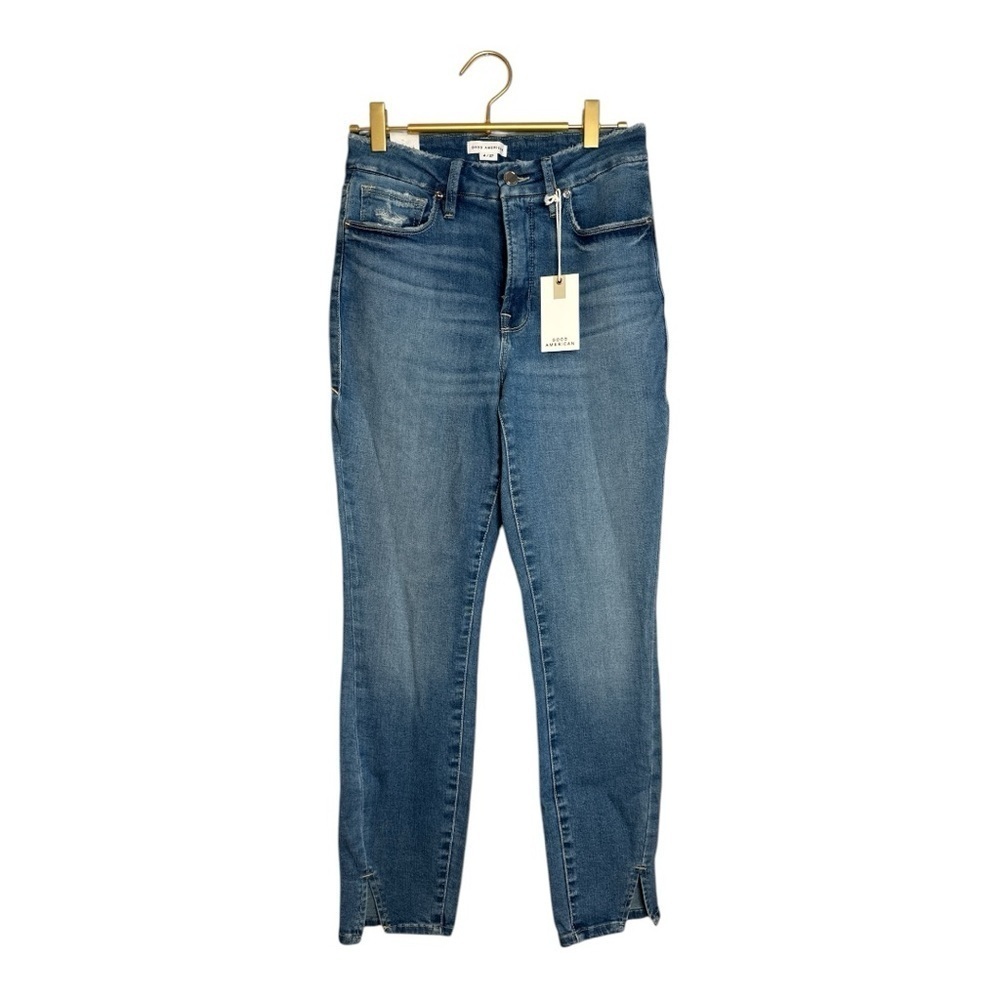 Good American Good Legs Crop Women's Blue Jeans